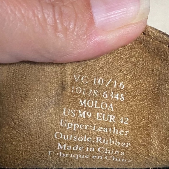 OluKai Moloa Brown Leather Men’s Loafers in Size 9. - Picture 5 of 8